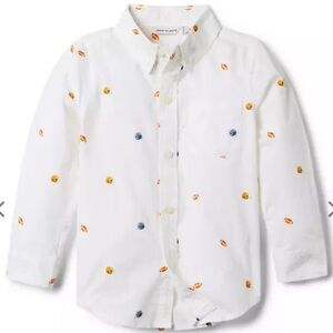 Football Poplin Shirt by Janie and Jack